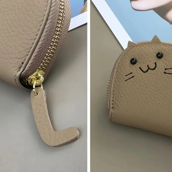 Vintage PU Cat themed wallet - Picture 2 of 3